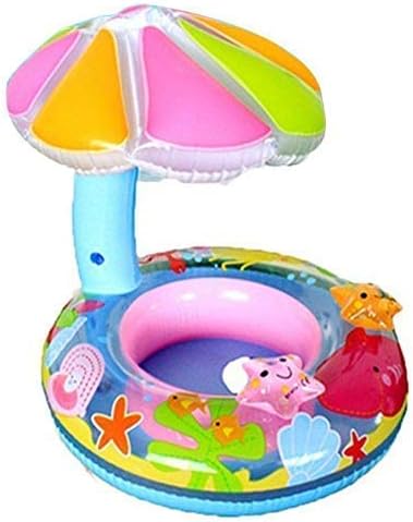 Keetoz Inflatable Swimming Rings for Kids Baby Water Float Toddler Swimming Ring | Multi Color | Pack of 1