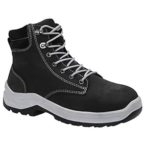 ELTEN Veiligheidsschoenen LILLY black Mid ESD S3, dames, lederen schoen, robuust, licht, zwart, stalen neus – maat 39