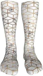 702 Unisex Trainer Socks Marble Men’S Socks Casual Athletic Socks Sustainable Socks For Climbing Trekking 50Cm