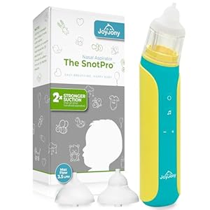 Electric Baby Nasal Aspirator – Nose Sucker Machine for Newborn Infants Toddlers Kids Adults – Automatic Hospital Grade Booger Snot Vacuum Cleaner with Adjustable Suction Levels for Mucus Removal