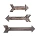 OUTSHINE Rustic Dark Brown Wooden Arrows for Farmhouse Home Wall Decor (Set of 3) | Real Wood Decorative Arrow Signs | Cute Decorations for Living Room, Bedroom, Kitchen, Nursery, Office, Wedding