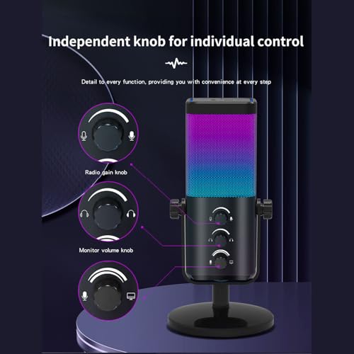 Microphone de jeu K streaming 192 kHz avec câble détachable de 180 cm