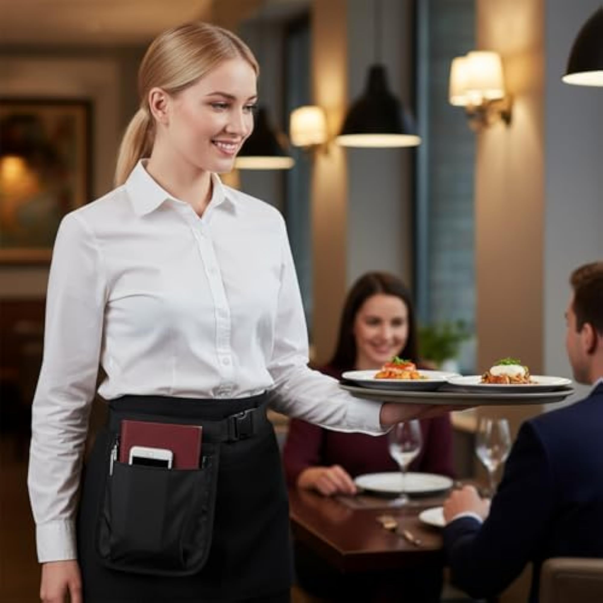 Restaurant Waiter Waist Tool Working Serving Pouch