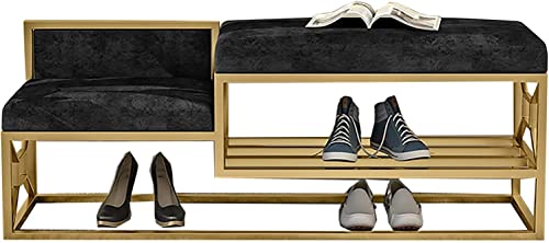 Banc d'entrée avec organisateur de chaussures pour stopper le désordre