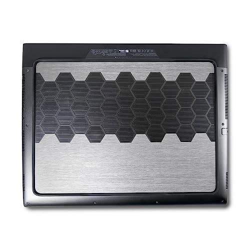 Image of MightySkins Skin Compatible with Alienware M18 R1 (2023) Full Wrap Kit - Brushed Aluminium | Protective, Durable, and Unique Vinyl Decal wrap Cover | Easy to Apply & Change Styles | Made in The USA