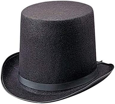 Rhode Island Novelty Deluxe Black Magician Butler Formal Costume Top Hat, One Per Order
