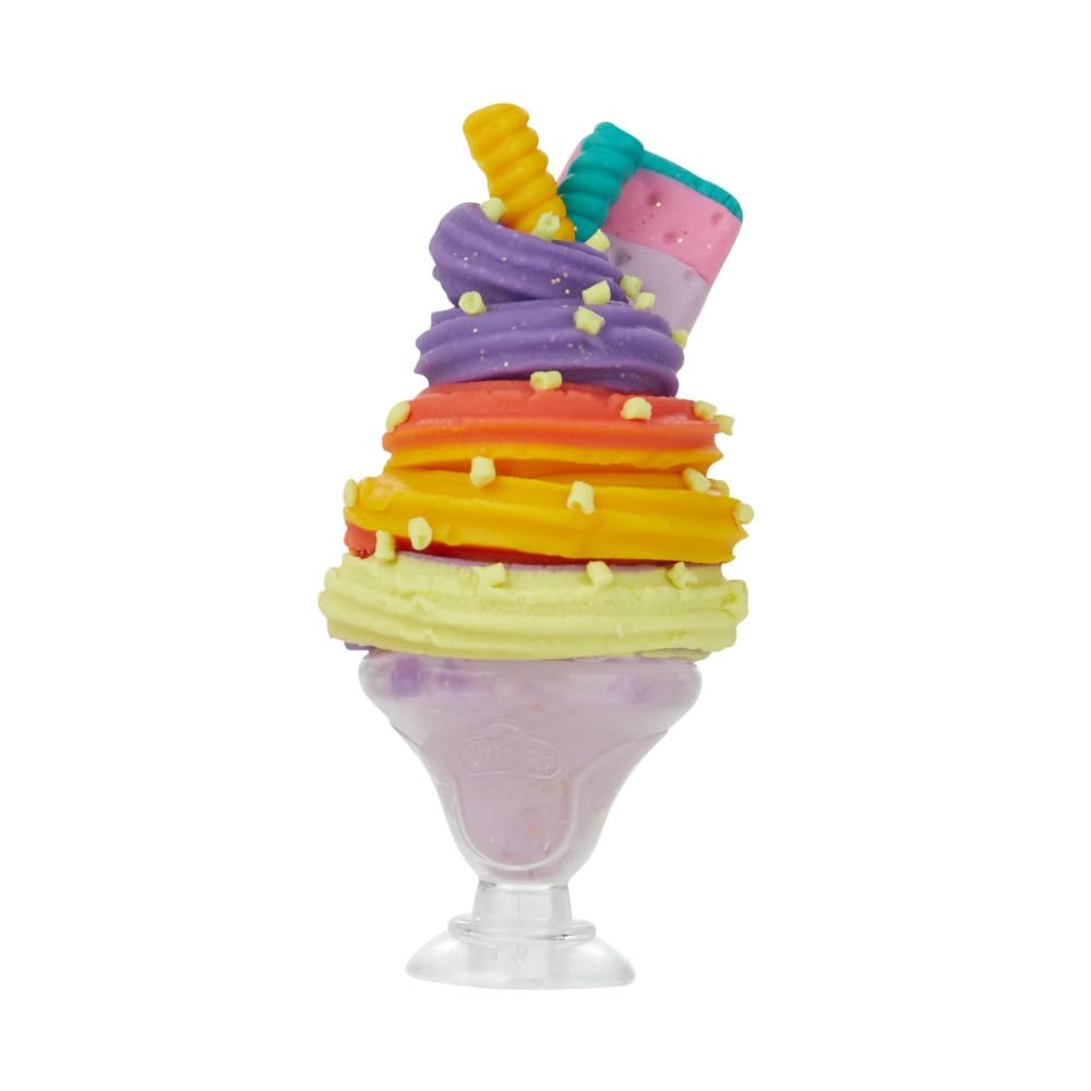 Play-Doh Glaces Fantastiques - Magical Frozen Treats Playset - 4 Pots de Couleurs Doubles