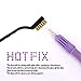 GGLTECK Hotfix Applicator Rhinestones, DIY Hot Fix Rhinestone Applicator Wand Setter Tool Kit with 7 Different Sizes Tips, Tweezers & Brush Cleaning kit and 2 Pack Hot-Fix Crystal Rhinestones
