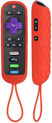 Generic Silicone Remote Case Compatible With Oval Rc280 Rc282 Remotes - Red