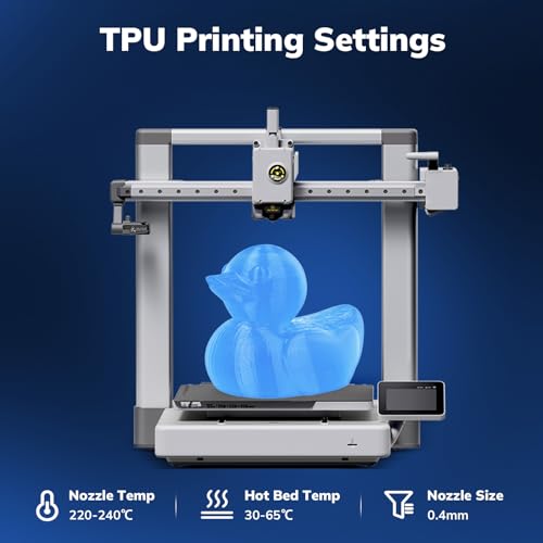 Image of AMOLEN 95A TPU 3D Printer Filament, 1.75mm Glow in The Dark Blue, Soft TPU Flexible 3D Printing Filament, Best with UV Lamps, 1kg Spool, Dimensional Accuracy + /- 0.02 mm, Fit Most 3D Printers