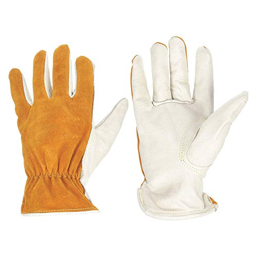 Radnor 64057342 Large Premium Grain Split Back Cowhide Unlined Drivers Gloves With Keystone Thumb And Shirred Elastic Back (Carded) (1/Pr) #TOP5