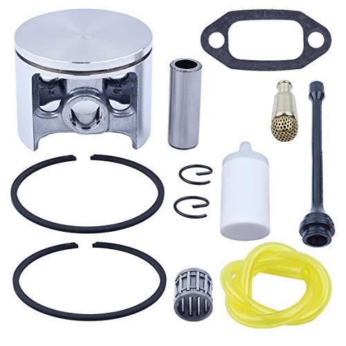 Haishine 52mm Piston Ring Bearing Fuel Oil Hose Filter Kit for for Husqvarna 268 272 272XP Chainsaw Spare Parts