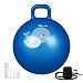 Trideer Kids Hopper Ball Multi-Function, Jump Ball, Bouncy Ball with Handles, Balance Ball and Ball Chair for Children Age 3-12, Air Pump Included (Royal Blue, S)