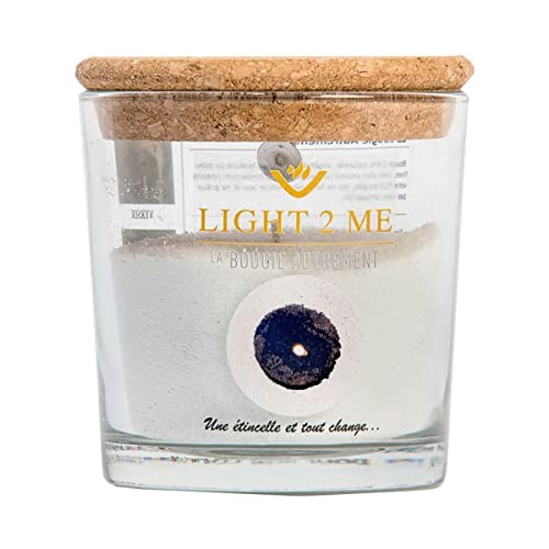 Bougie en poudre 250 grs bleu étoilé cire originale la bougie autrement