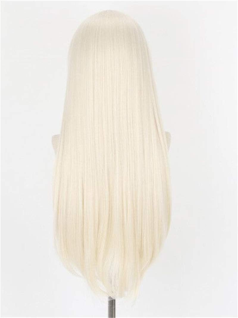 LeMarnia Anime Yomoduki Runa Cosplay Wig Halloween Costume Wig Golden Long Straight Hair - Image 4