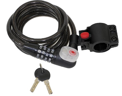 M-Wave Digit Spiral Lock - Black #TOP25