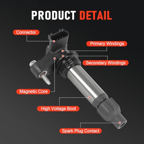 Set of 6 Ignition Coil Pack Compatible with 2007-2016 GMC Acadia Terrain by DICMIC - Used condition - Image 6