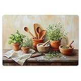 UTILISATION POLYVALENTE : Nos sets de table (6 pièces) sont parfaits pour la table de dîner, la cuisine, le jardin ou même comme dessous de plat élégant pour un restaurant. Avec ces 6 sets de table, vous avez toujours suffisamment pour votre famille ou vos invités, à l'intérieur comme à l'extérieur – ils offrent une solution élégante et pratique partout. Grâce à leur base antidérapante, ils restent bien en place et protègent les surfaces contre les rayures et les taches.