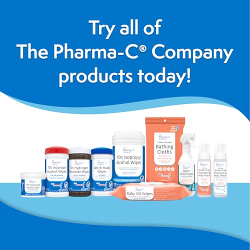 The Pharma-C Company 3% Hydrogen Peroxide Wipes [40 wipes] - First Aid. H202 Skin Safe Antiseptic Wound Cleaner. - Thumbnail 5