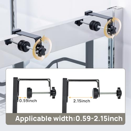 image for LEVERLOC Over The Door Shower Caddy, Shelf Distance Adjustable Hanging