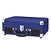 Victrola Journey Bluetooth Portable Suitcase Record Player – with Built-in Speakers, 3 Speed Vinyl Record Player, RCA Out, Headphone Jack (Cobalt Blue)