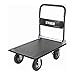 Produktbild STIER Plattformwagen, Tragkraft 300kg, Transportwagen klappbar, Luftbereifung, Transporthilfe mit Lenkrollen, Rollwagen mit Antirutsch Beschichtung, Feststellbremse
