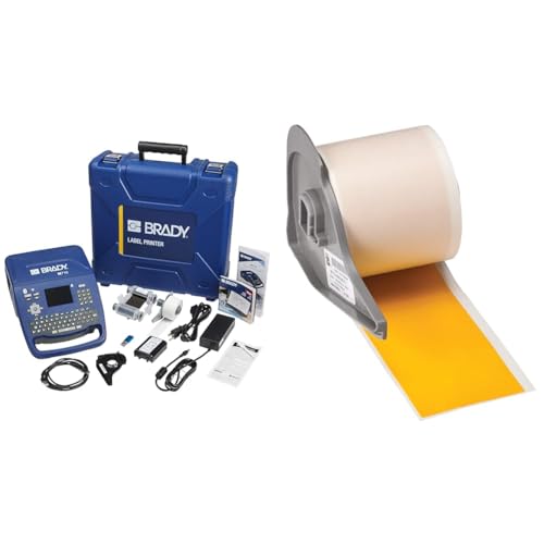 Image of Brady M710 Bluetooth & Wi-Fi 3 inch /Second Portable Label Printer Bundle with 2 inch x 50' All Weather Permanent Adhesive Vinyl Tape