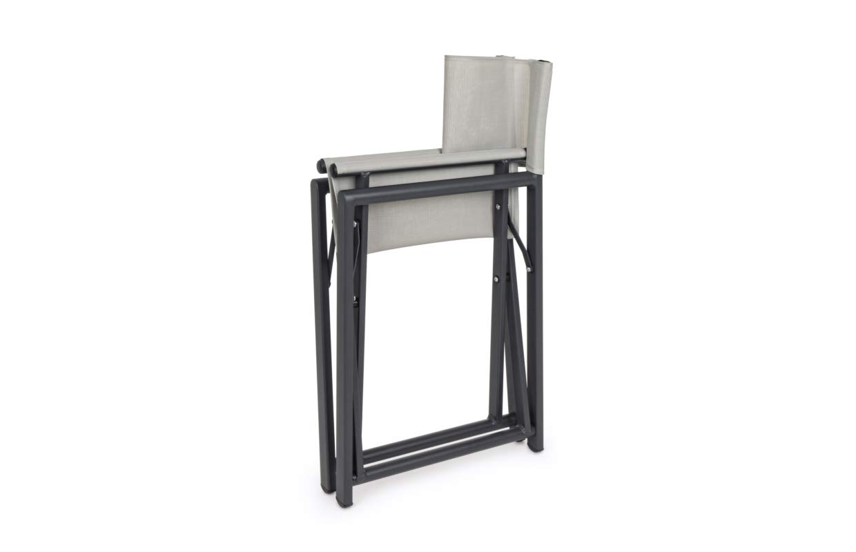 Sedia Regista Taylor Grigio Scuro/bone Bizzotto Cod.0662473