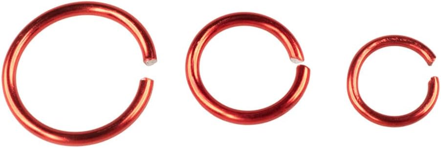 Craft County Metal Jump Rings – Connecting Loops for Chains and Jewelry (Red 6mm, 300 Pack) image 2
