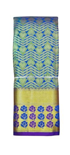 Image of VFCollections Women's Kanchipuram Silk Pure Pattu Sarees With Blouse