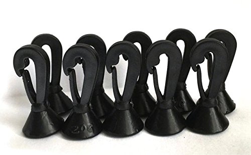 10X Carp Back Line Weights with Clip (20), black matt