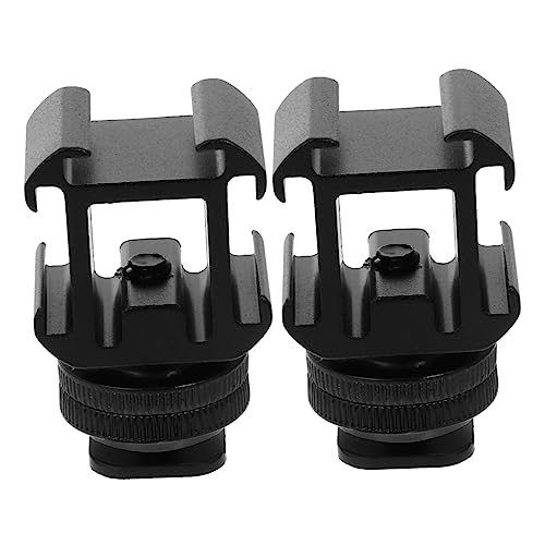 2 Sets Camera Mount Accessories Cell Phone Accessories Digital Camera Accessories Video Light Adapter Video Camera Accessories Hot Shoe Connector Hot Shoe Base Hot Shoe Mounts Yardenfun