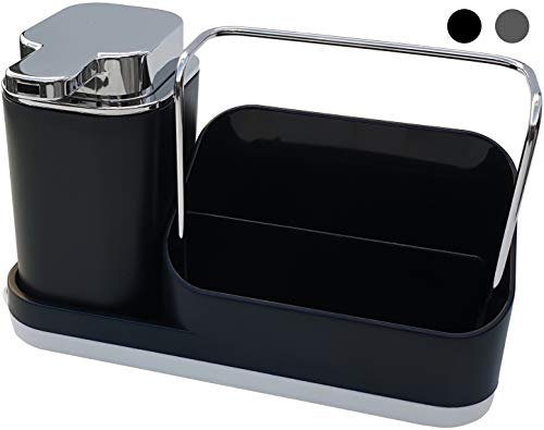dreamhouse Premium Spülbecken Organizer für Küche, hochwertig und robust, Spüle, Abwasch, Sink Kitchen Schwammhalter Lappenhalter Spülorganizer Spülutensilien (Schwarz) Cover