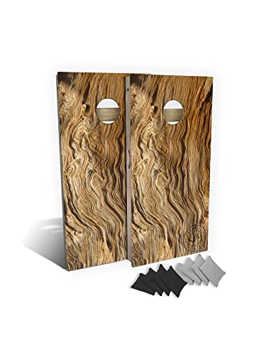Slick Woody's Signature Cornhole Board Set With 8 Cornhole Bags, Retractable Legs And Back Bounce Brace, Premium Regulation Size #TOP7