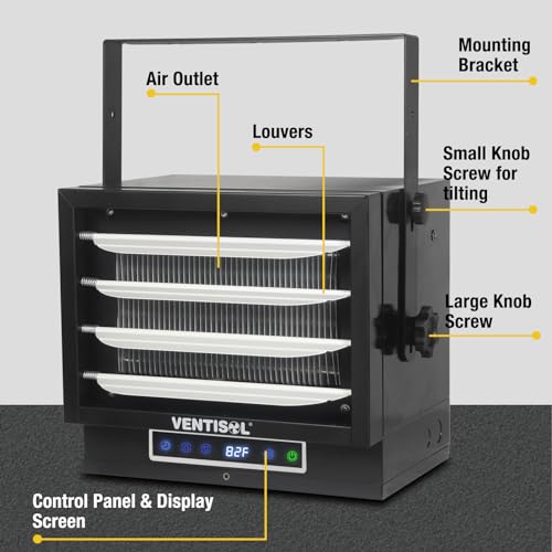 Ventisol G-7500W Electric Garage Heater 240V Digital Ceiling Mounted Shop Heater thumb #8