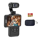 ORDRO M5 Video Camera, Vlogging Camera, 3-Axis Gimbal Stabilization, 4K 60fps, Face Tracking, 3.5inch Rotatable Touchscreen Vlog Camera for YouTube
