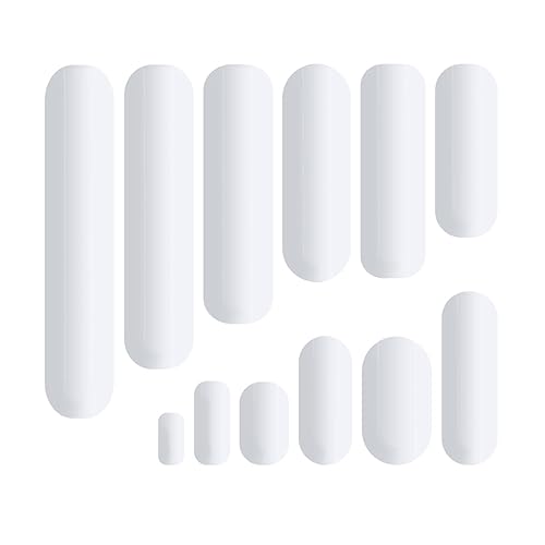 Barras de agitación magnéticas, 12 barras mezcladoras magnéticas PFTE en diferentes tamaños, agitador magnético, barra de laboratorio para la