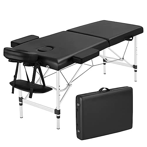 Mejores review On-line Mesita camilla los más recomendados. 37 OUO Cama Camilla para Masajes Portátil Plegable Ajustable para SPA Tattoo Salon Belleza Altura Ajustable con Bolsa