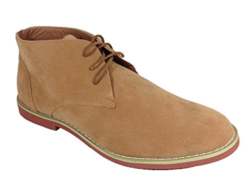 Albertofellini Dakota 03 Men Wallace Ankle Chukka Desert Ankle Oxfords Boots Lace Up Shoes