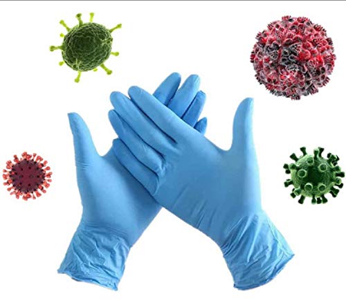 Disposable Nitrile Gloves, Medical Exam Gloves, 75 Pairs Latex Surgical Glvoes, Powder-free Vinyl