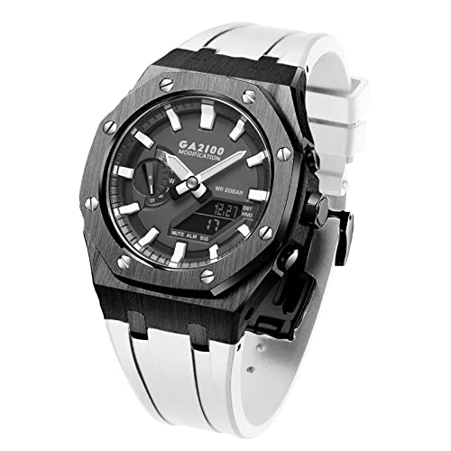 Boîtier montre métal GA2100 résistant pour look acier