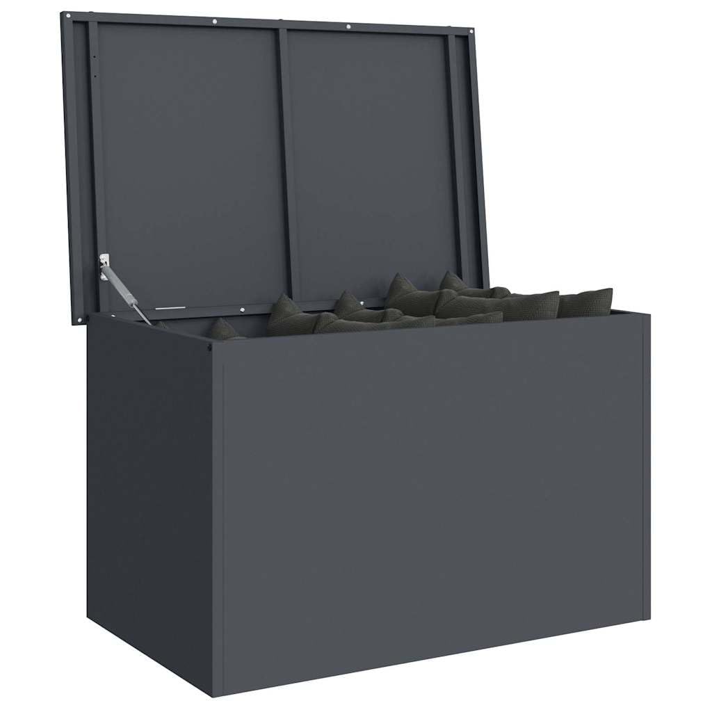 Vidaxl Outdoor Storage Box 80 X 50.5 X 50 Cm Steel Anthracite