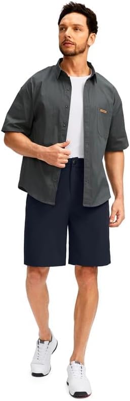 G Gradual Men's Golf Shorts with 5 Pockets 9" Light Weight Stretch Quick Dry Casual Dress Work Shorts for Men - Image 7