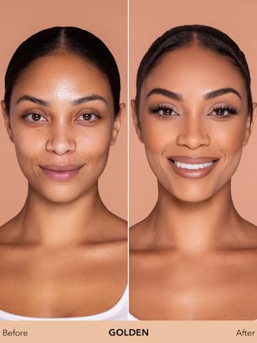 SHEGLAM Full Coverage Foundation Makeup Long Lasting Waterproof Matte Dewy Liquid Foundation - Golden - Image 4