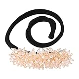 Beaded Hair Bun Roller Twister Shining Lazy Hairs Curler Buns Maker Shaper Donut Hairstyling French Twist Hair Accessories for Long Hairs Women 2pcs