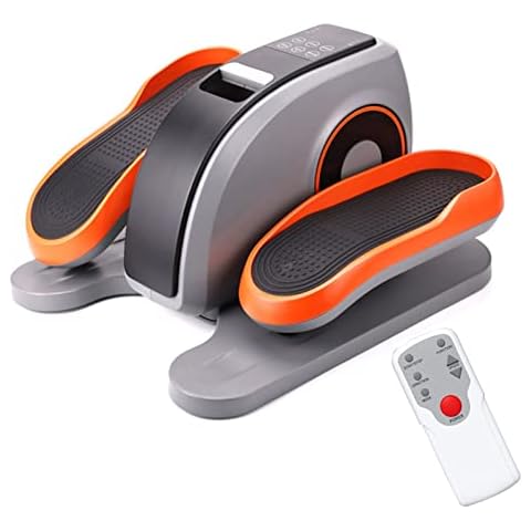 RIEJIN Elliptical Portable Elliptical Machine, Desk Bike Pedal Exerciser with Adjustable Resistance & LCD Monitor, Suitable for Gym Office Home Cover