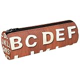 Générique Trousse à Crayons,Pochette à Stylo avec Fermeture éclair,Planche Alphabet Anglais,Trousse à Crayons,Organisateur de Papeterie de Bureau d'école de Voyage