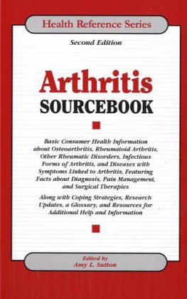 Arthritis Sourcebook: 0780806670 Book Cover