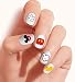 Disney Mickey Mouse clear vinyl PEEL and STICK (NOT Waterslide) nail decals/stickers (Set of 62)
