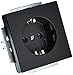 Produktbild Busch-Jaeger 20 EUC-885 SCHUKO® Steckdosen-Einsatz Schwarz Matt Plattform 63 2CKA002011A3883